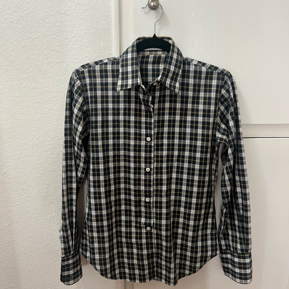 Vintage Barney’s New York Plaid Button-Down